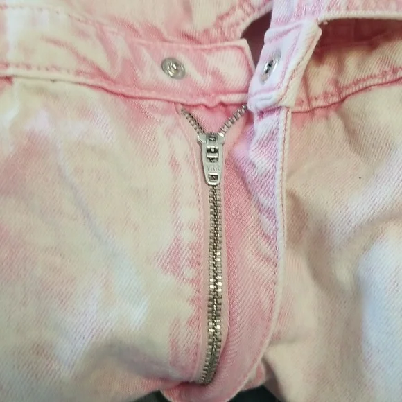 Vintage River Island Faded Pink Belted Denim Romper - Picture 6 of 6